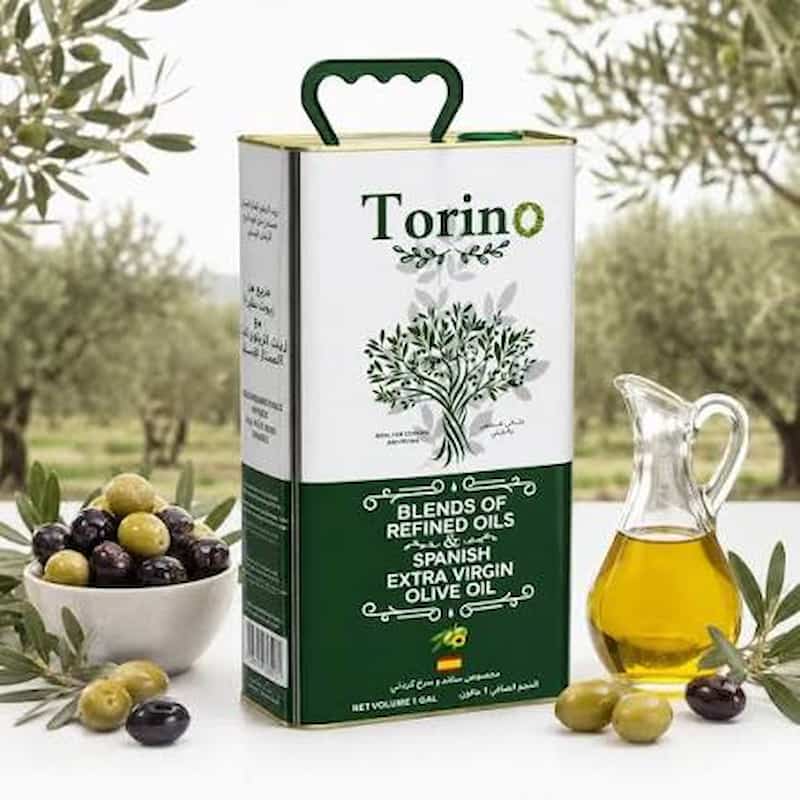 روغن زیتون تورینو تهیه شده از زیتون مرغوب